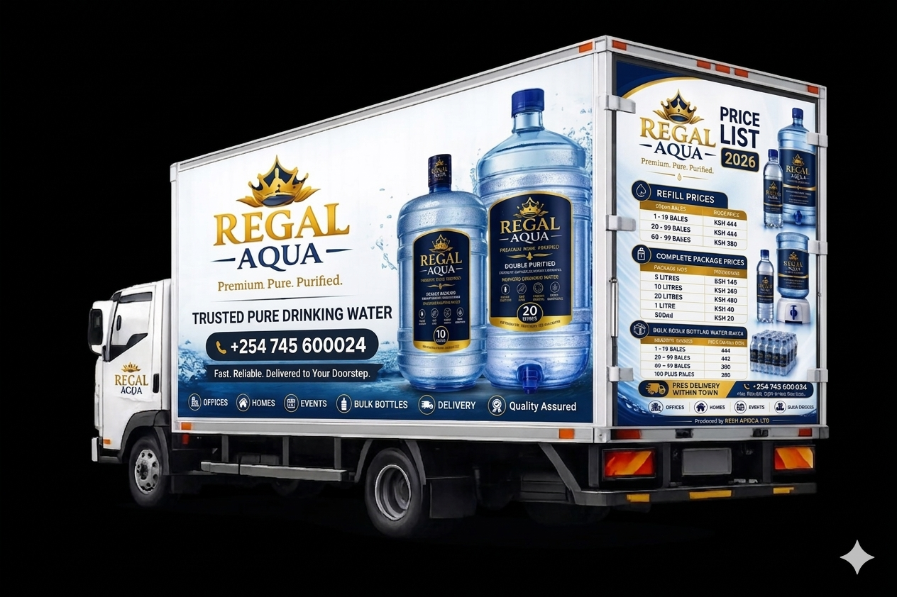 Regal Aqua Delivery Truck - Fast, Reliable Delivery